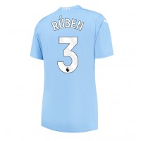 Koszulka piłkarska Manchester City Ruben Dias #3 Strój Domowy dla kobiety 2023-24 tanio Krótki Rękaw